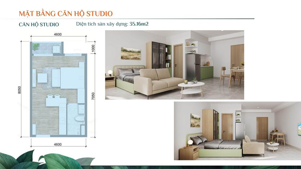 Căn hộ Risa Lapura - Không gian sống hiện đại cho cư dân trẻ 1 Thiết kế căn Studio dự án Risa Lapura